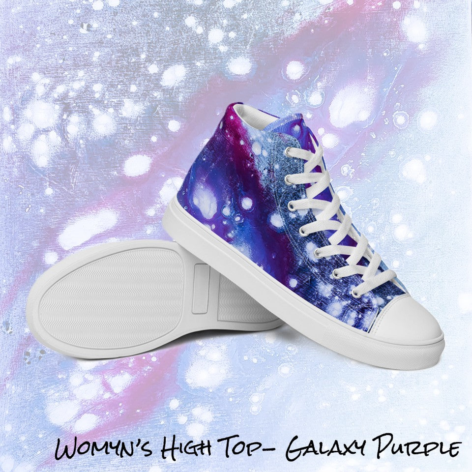 Womyn's High Top- Galaxy Purple