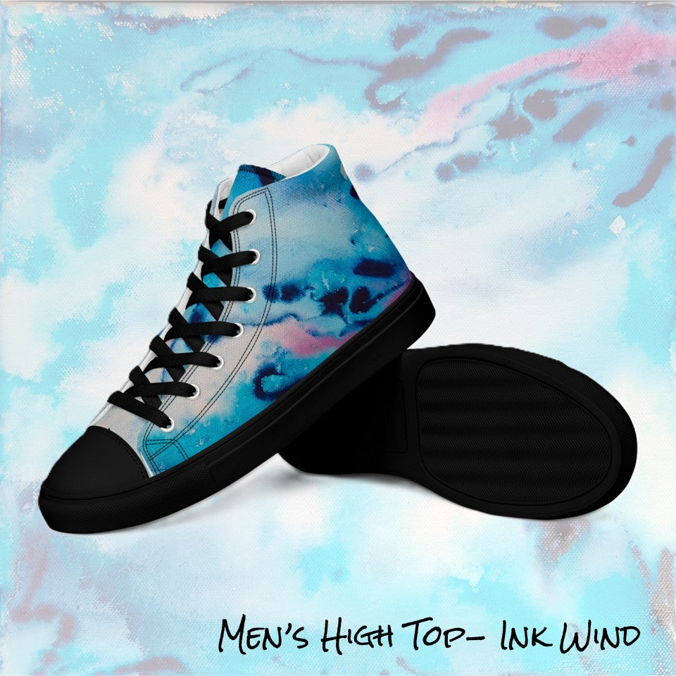 Men's High Top- Ink Wind