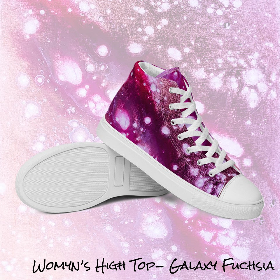 Womyn's High Top- Galaxy Fuchsia