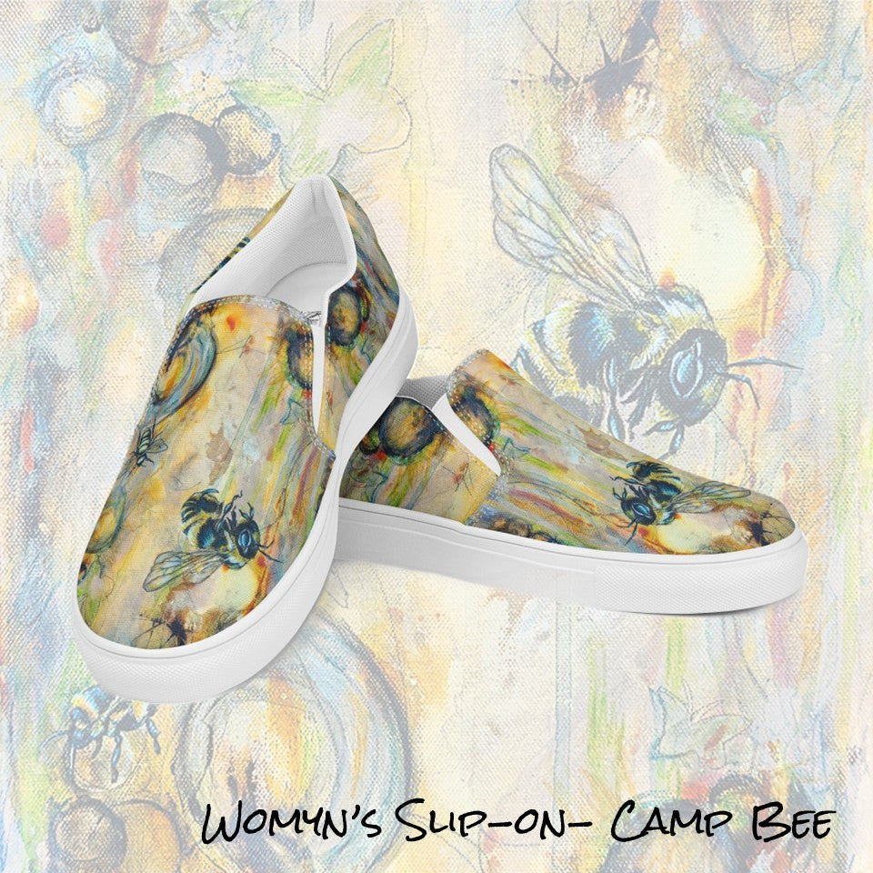 Womyn's Slip On- Camp Bee