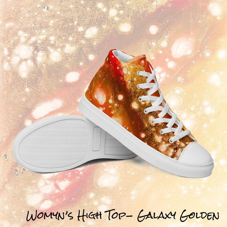 Womyn's High Top- Galaxy Golden