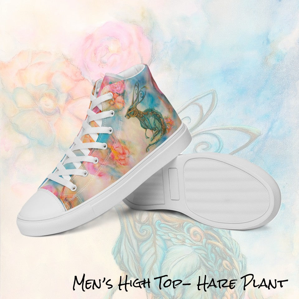 Men's High Top- Hare Plant