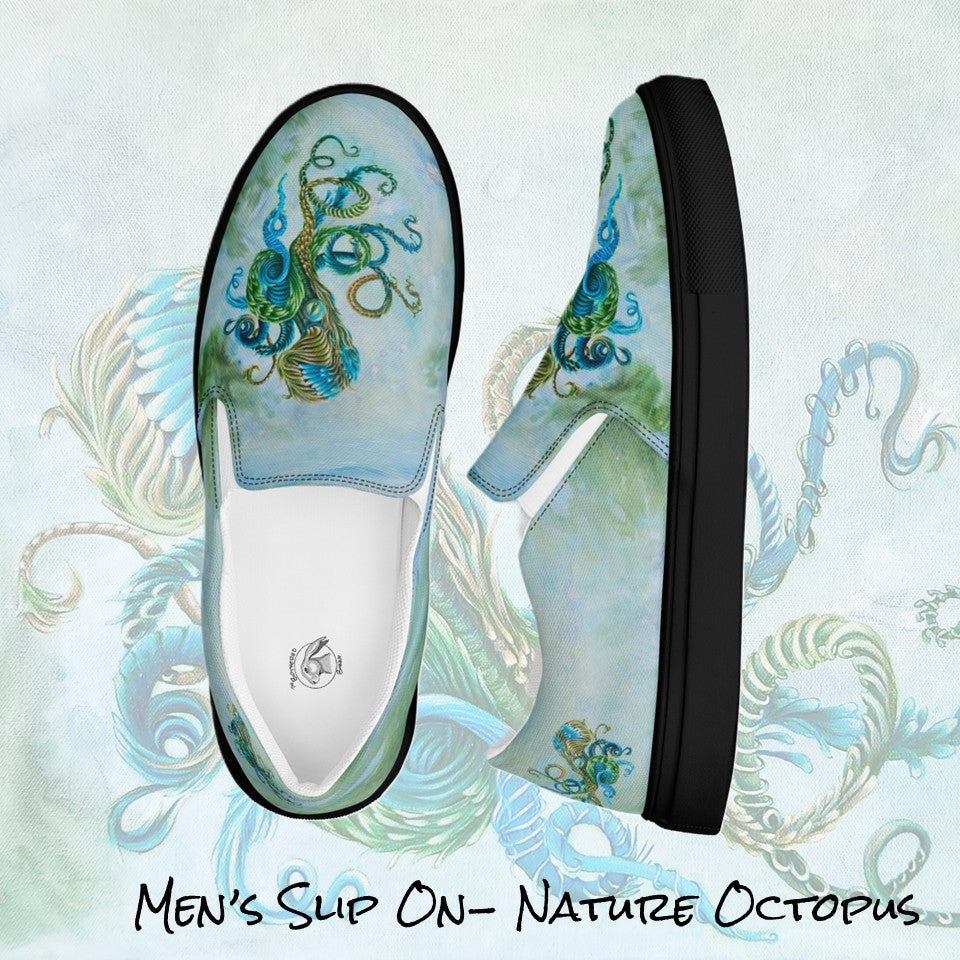 Men's Slip On- Nature Octopus