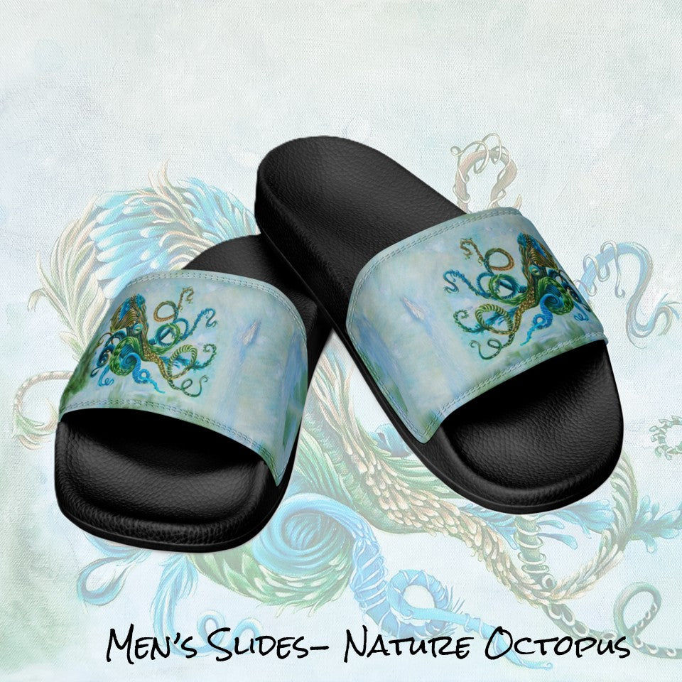 Men's Slides- Nature Octopus