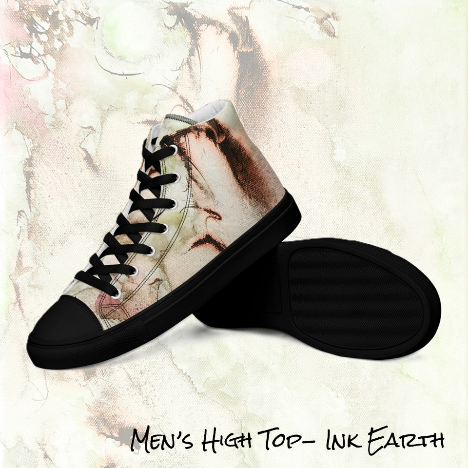 Men's High Top- Ink Earth