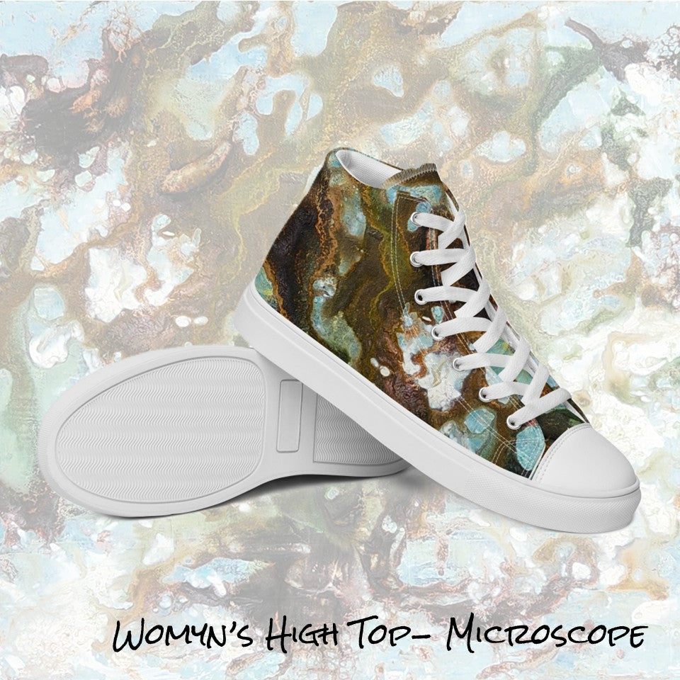 Womyn's High Top- Microscope
