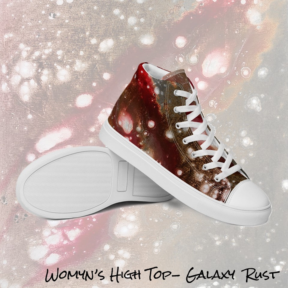 Womyn's High Top- Galaxy Rust