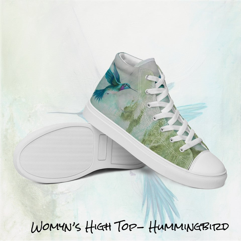 Womyn's High Top- Hummingbird