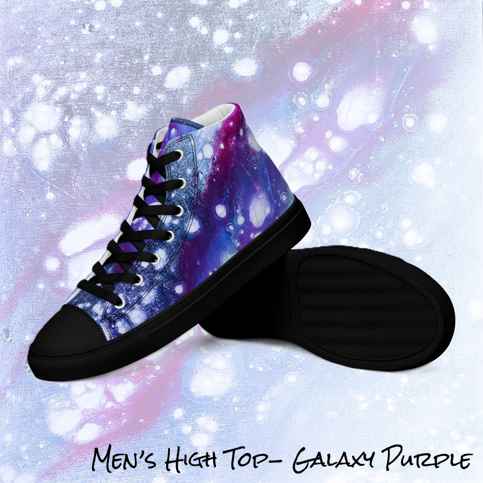 Men's High Top- Galaxy Purple