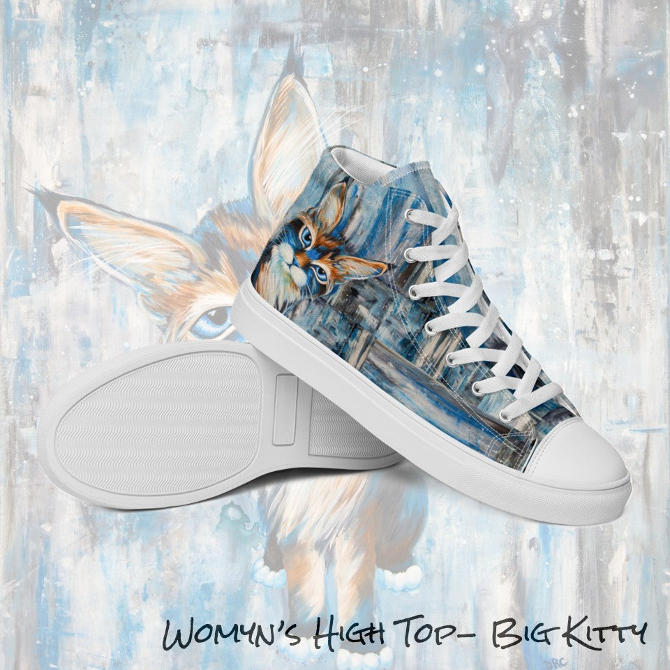 Womyn's High Top- Big Kitty