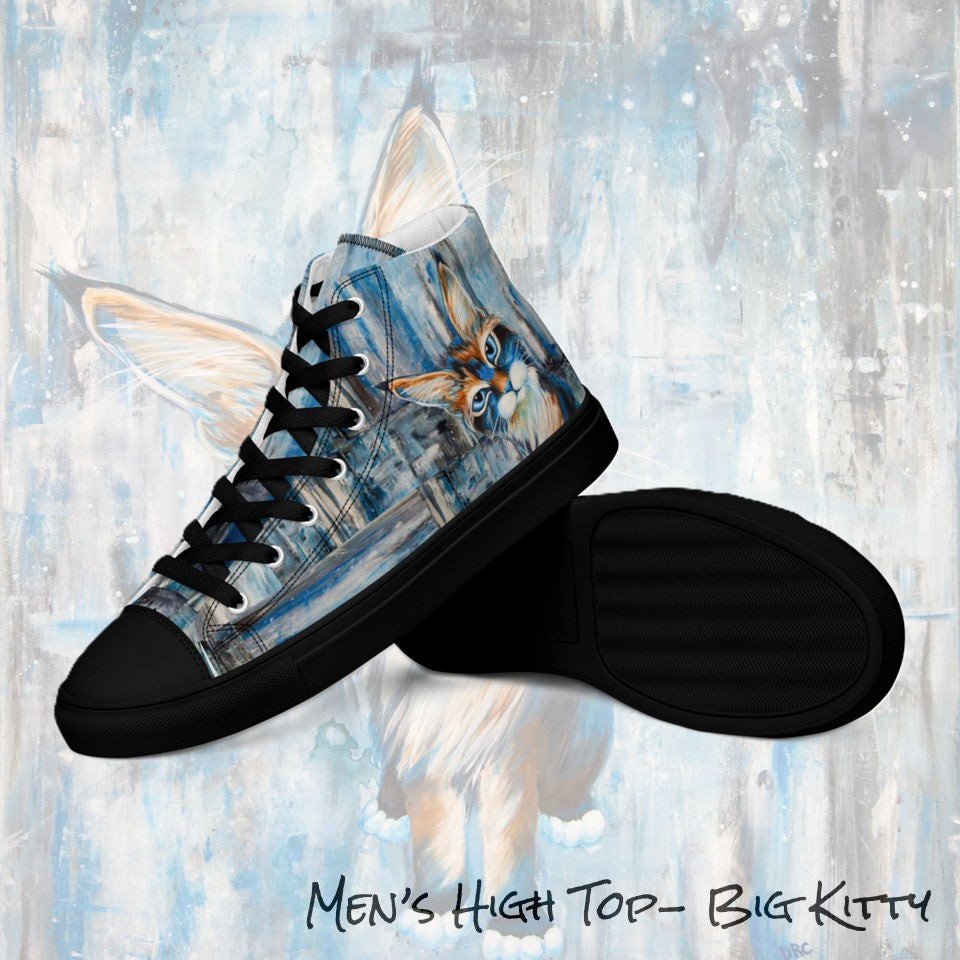 Men's High Top- Big Kitty