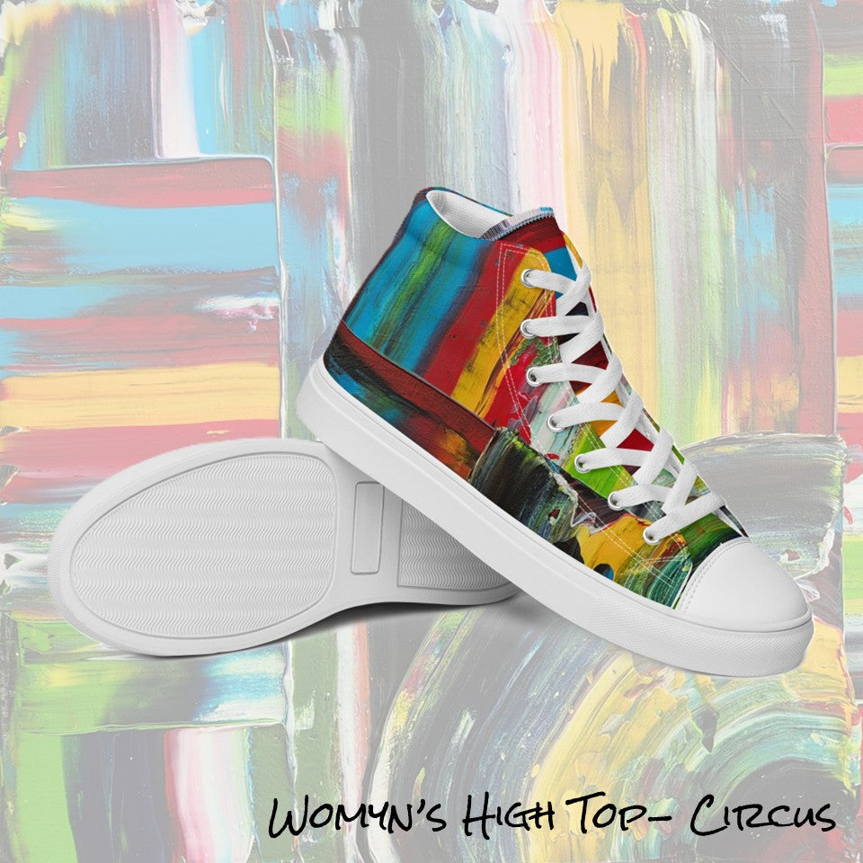 Womyn's High Top- Circus