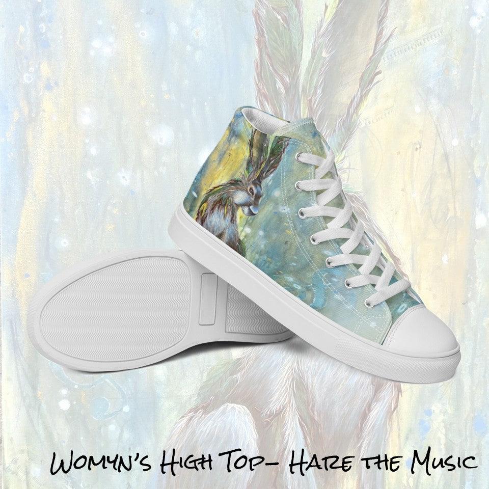 Womyn's High Top- Hare the Music