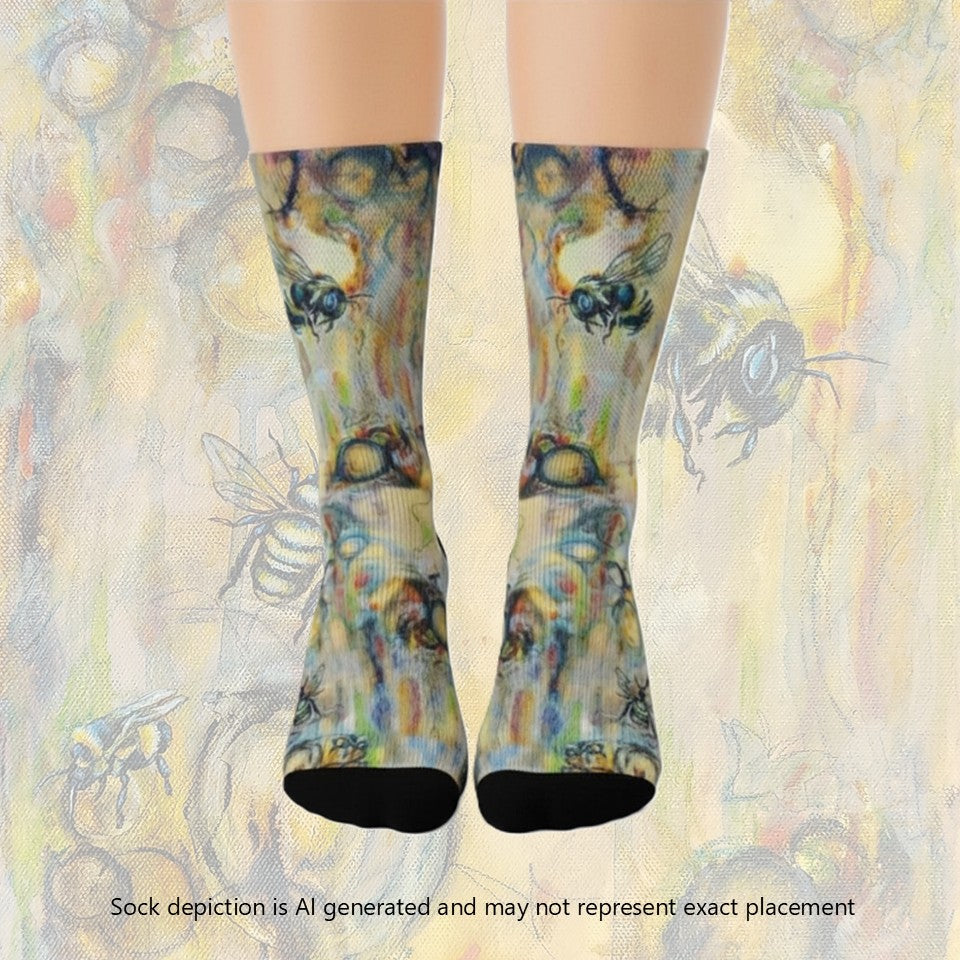 Crew socks- Camp Bee