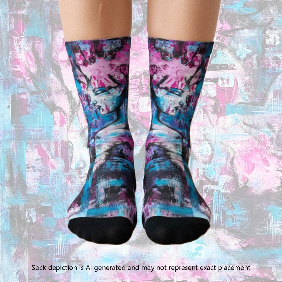 Crew socks- Pink Lady
