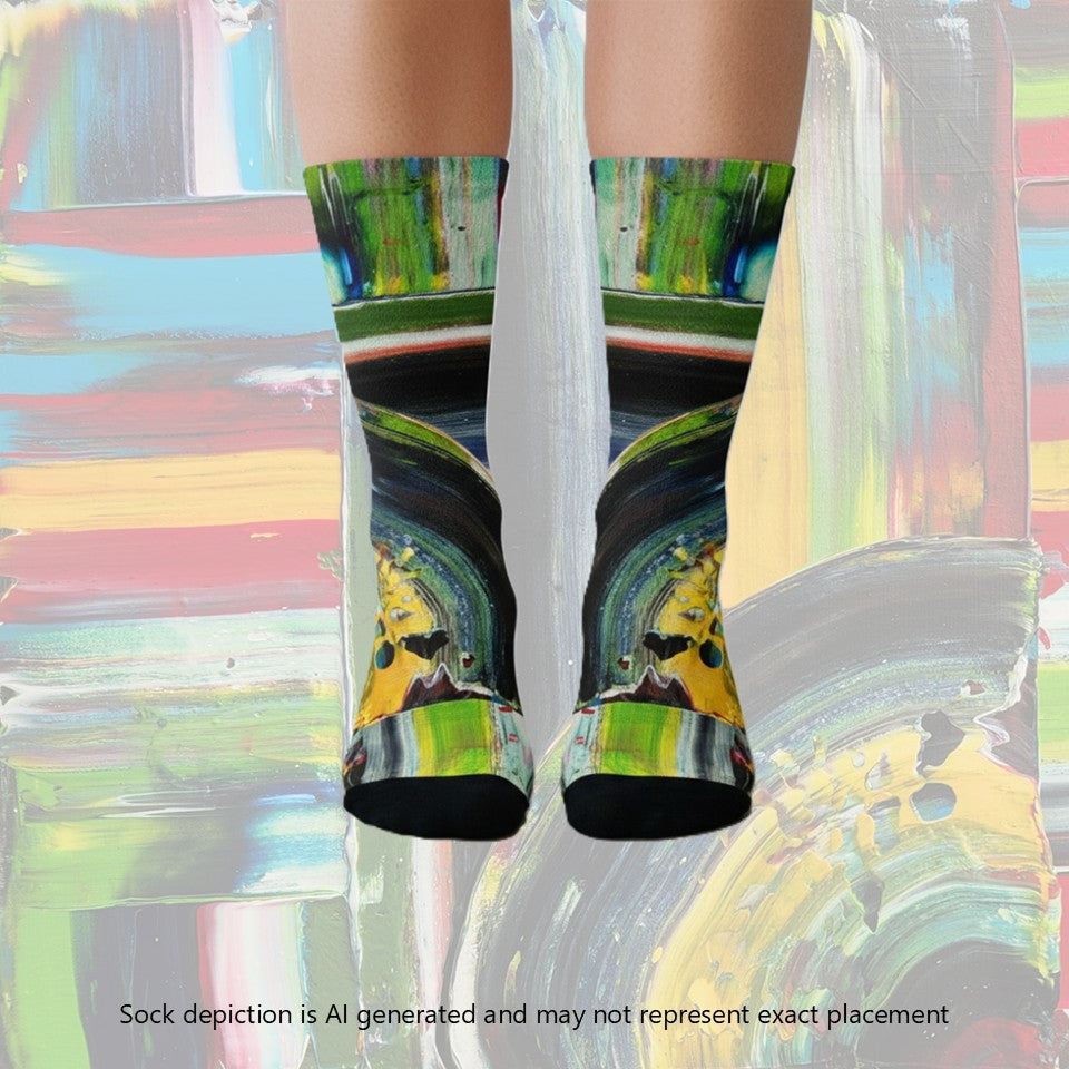 Crew socks- Circus Green