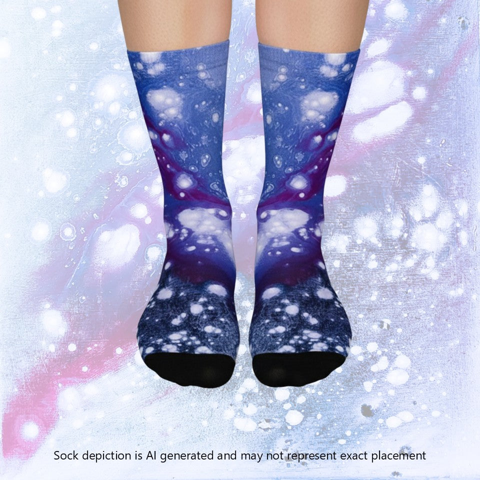 Crew socks- Galaxy Purple