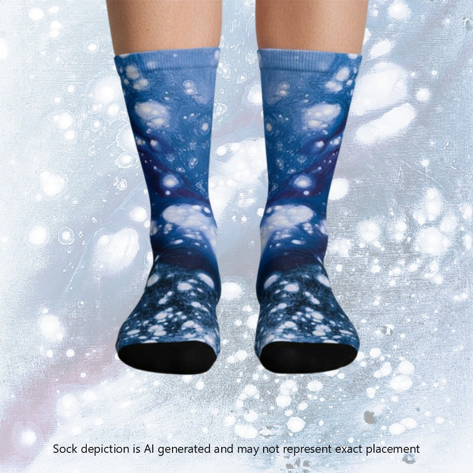 Crew socks- Galaxy Blue