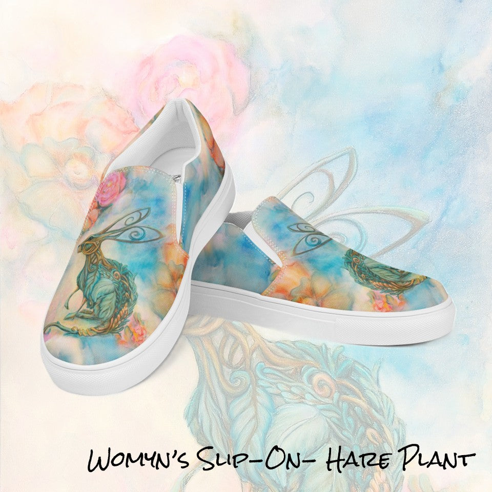 Womyn's Slip On- Hare Plant
