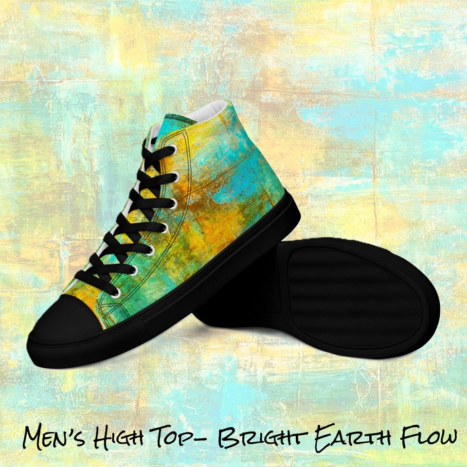 Men's High Top- Bright Earth Flow