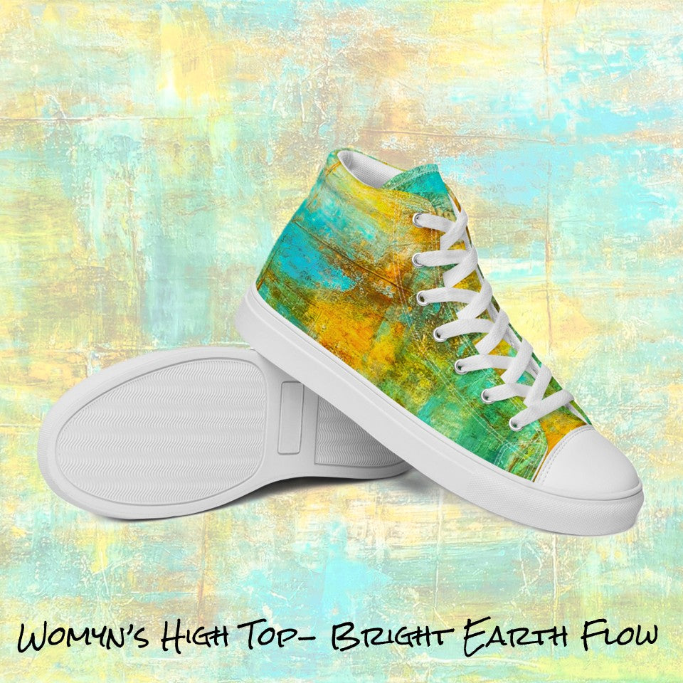 Womyn's High Top- Bright Earth Flow