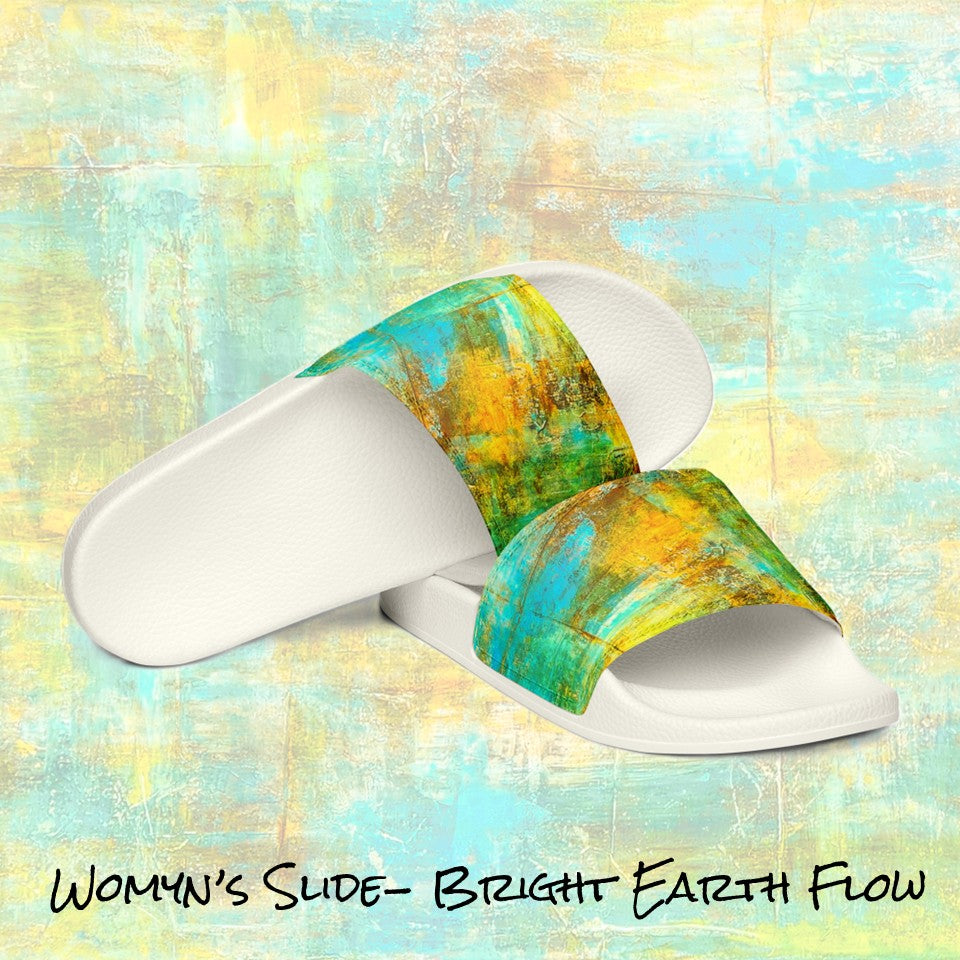 Womyn's Slides- Bright Earth Flow