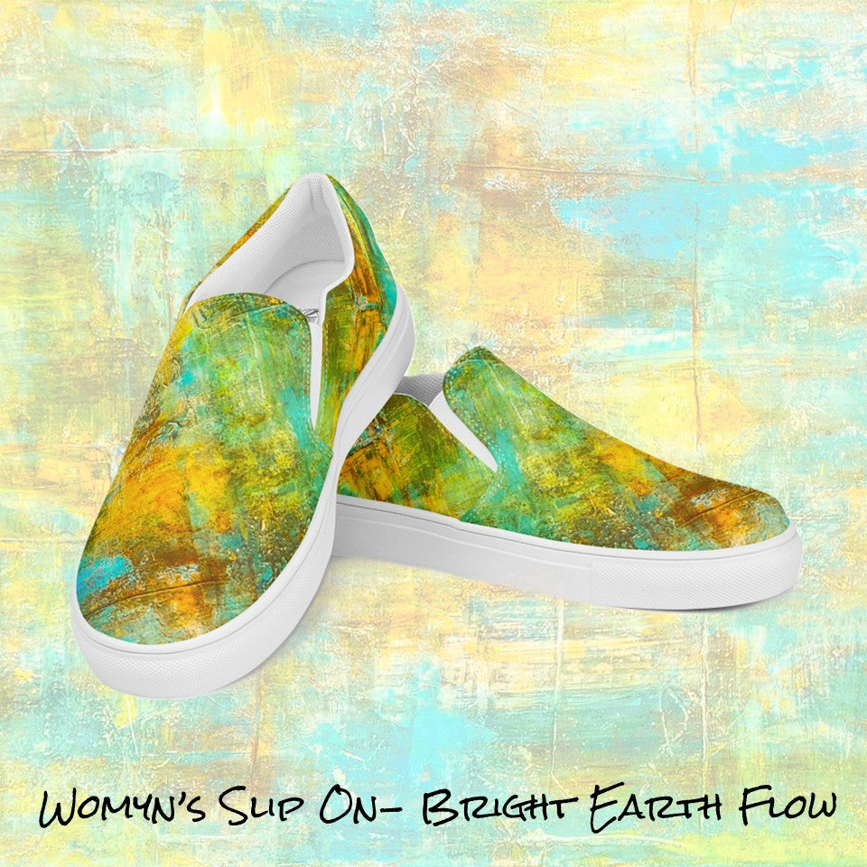 Womyn's Slip On- Bright Earth Flow