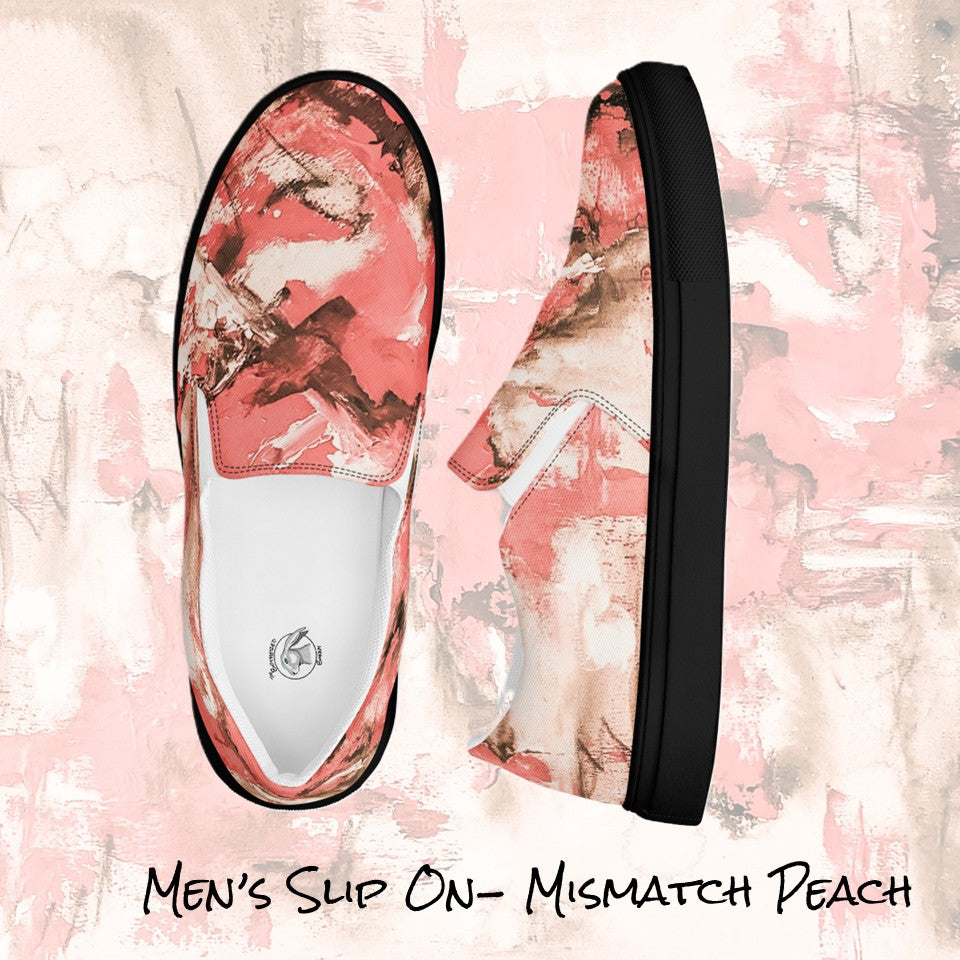 Men's Slip On- Mismatch Peach