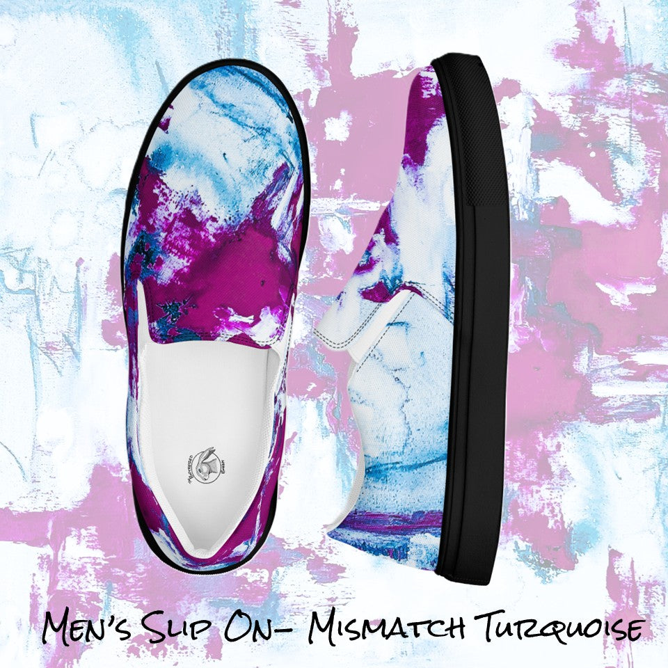 Men's Slip On- Mismatch Turquoise