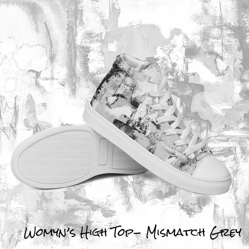 Womyn's High Top- Mismatch Grey