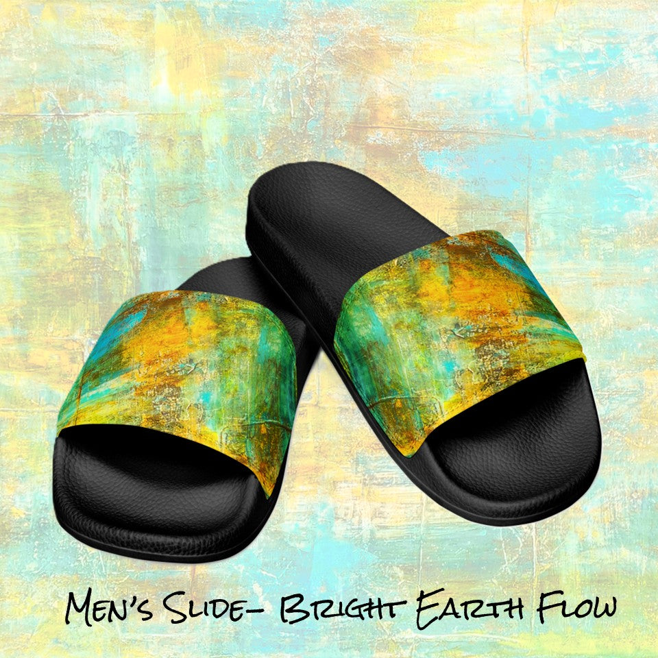 Men's Slides- Bright Earth Flow