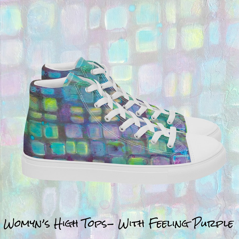 Womyn's High Top- With Feeling Purple
