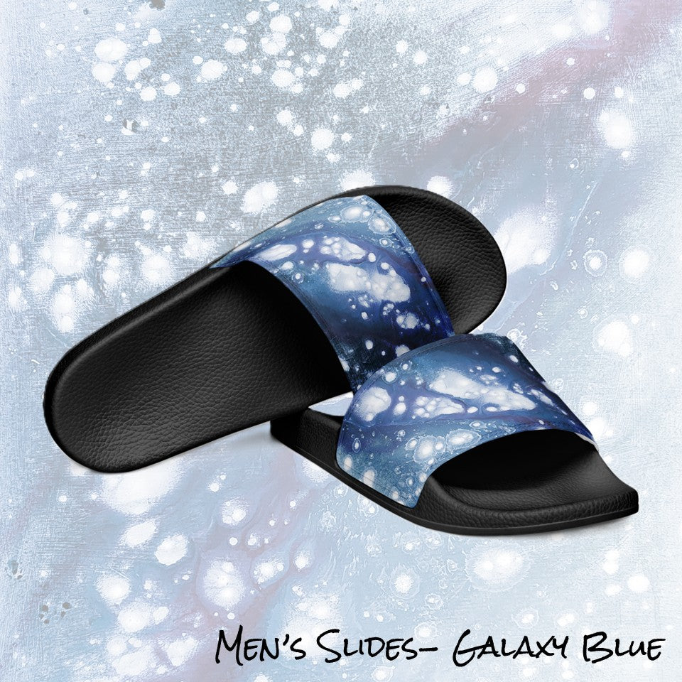 Men's Slides- Galaxy Blue