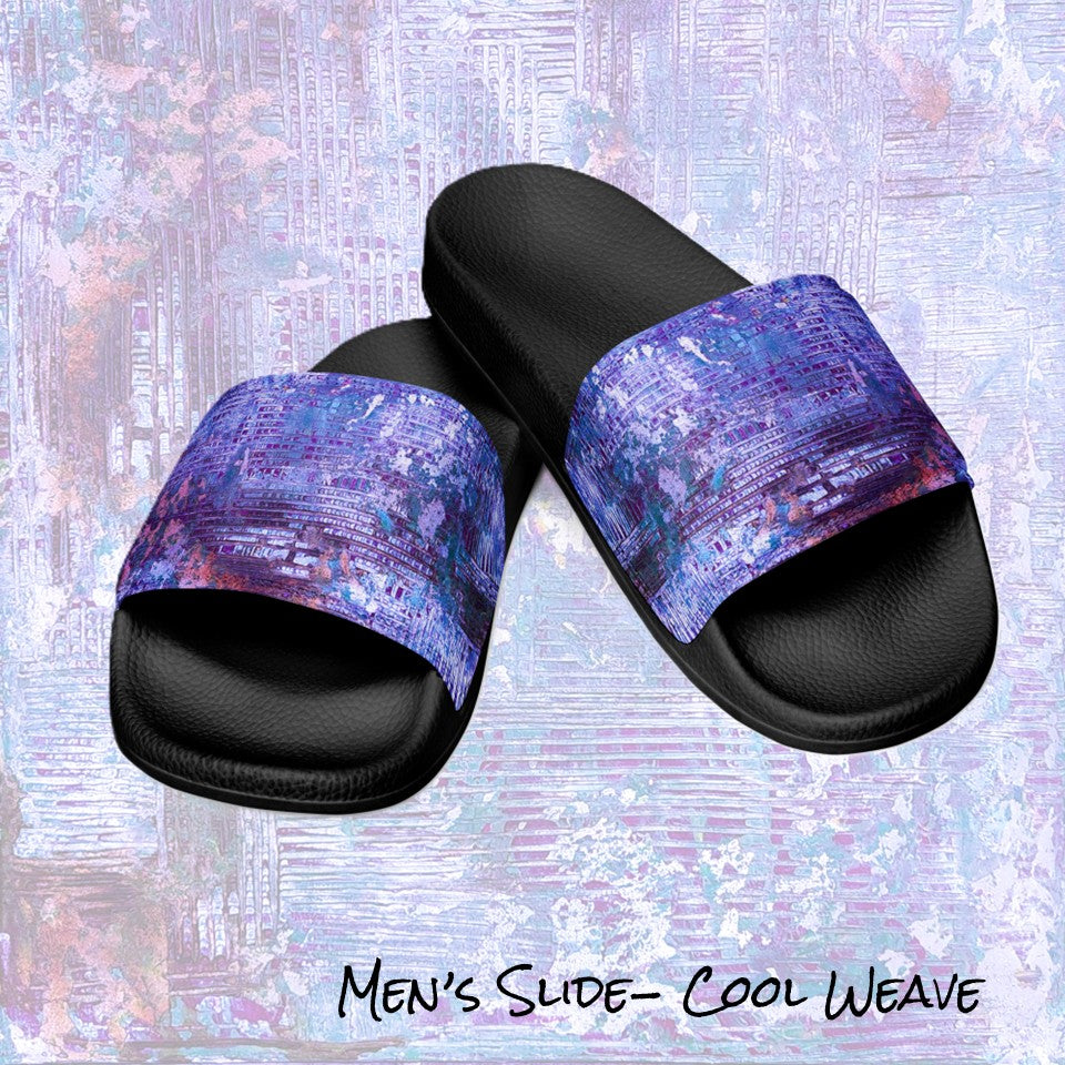 Men's slides- Weave Purple