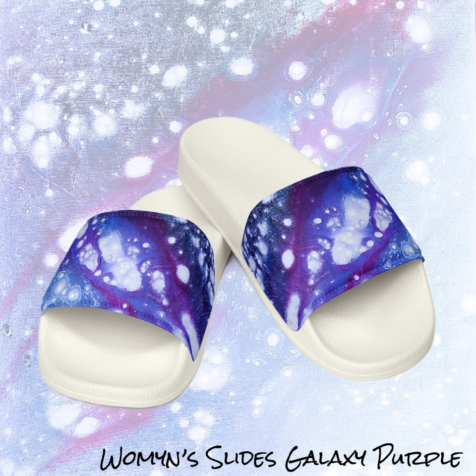 Womyn's Slides- Galaxy Purple