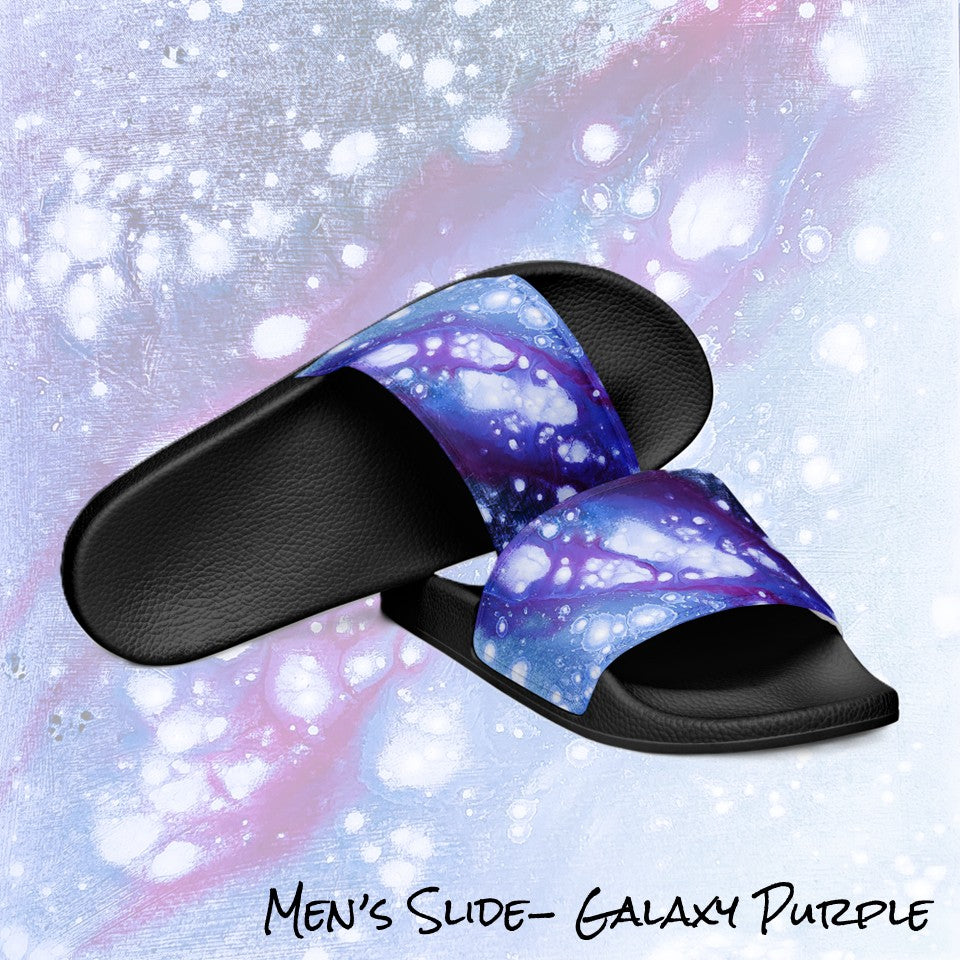 Men's Slides- Galaxy Purple