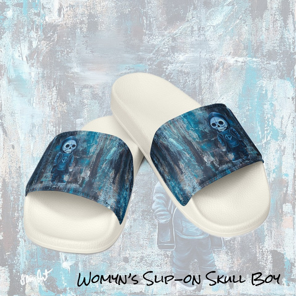 Womyn's Slides- Skull Boy