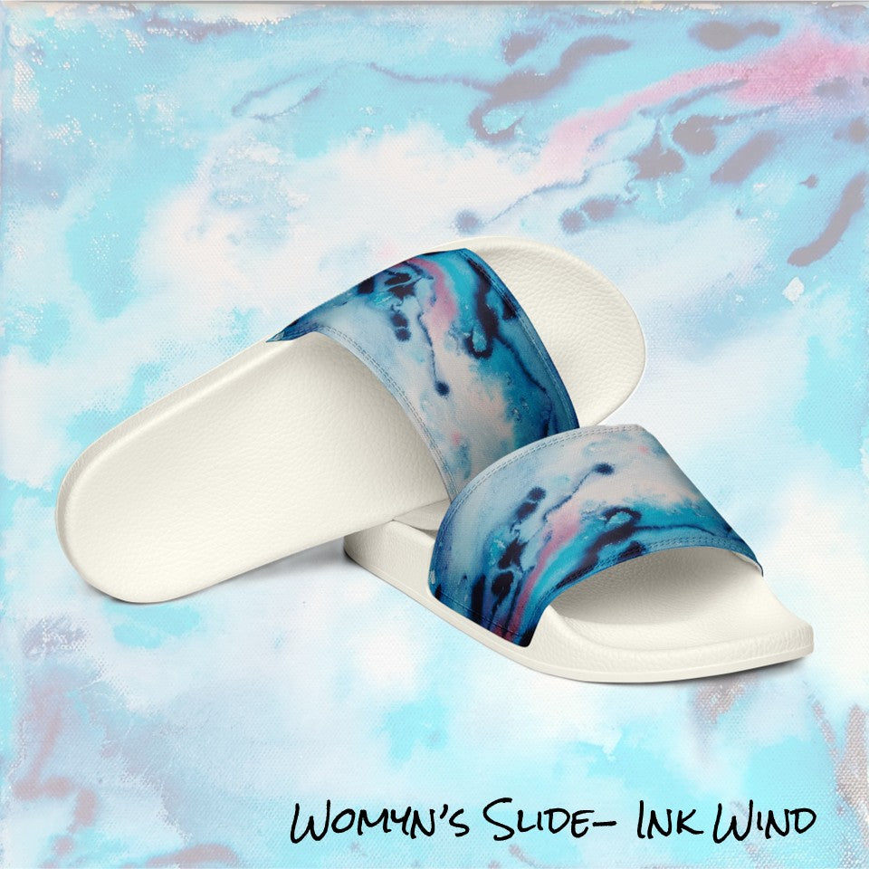 Womyn's slides- Ink Wind