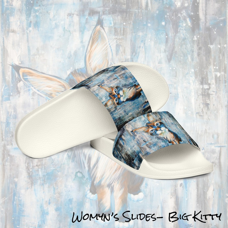 Womyn's Slides- Big Kitty