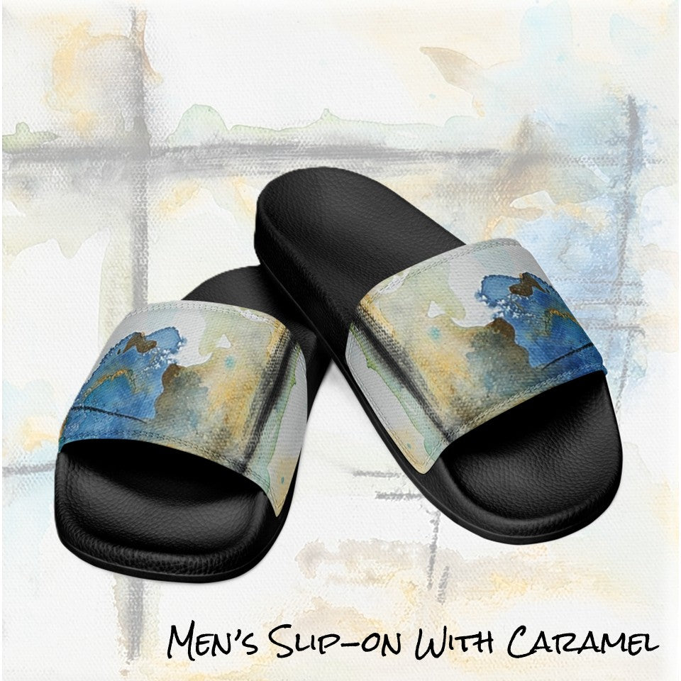 Men's slides- With Caramel