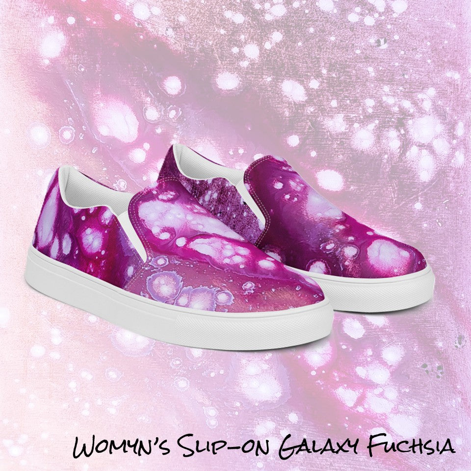 Womyn's Slip On- Galaxy Fuchsia