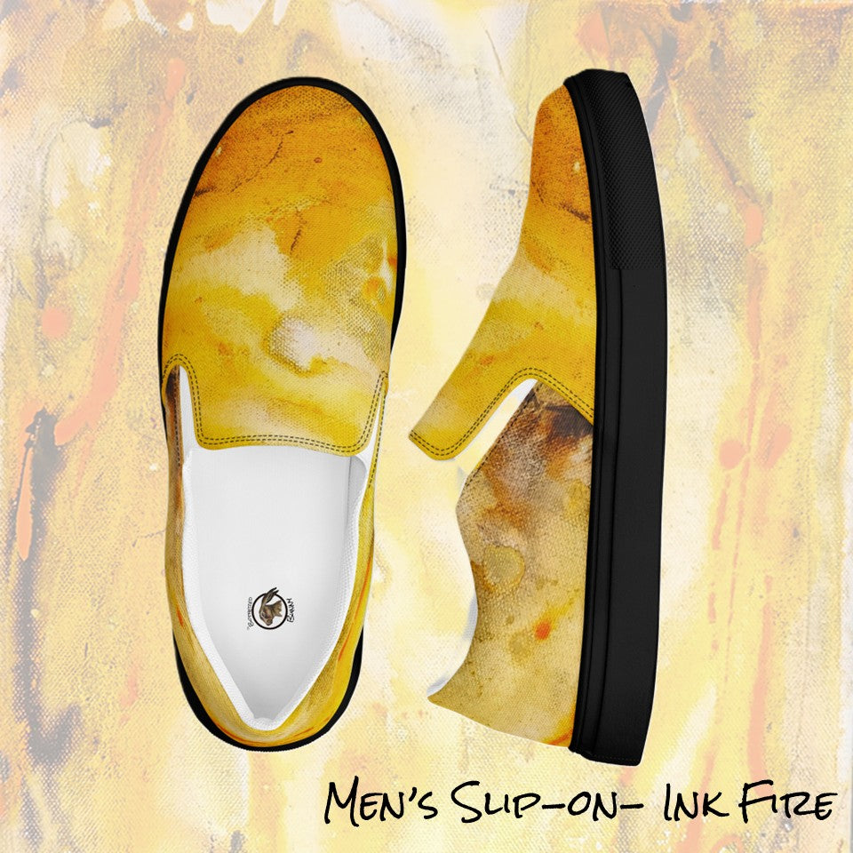 Men's Slip On- Ink Fire