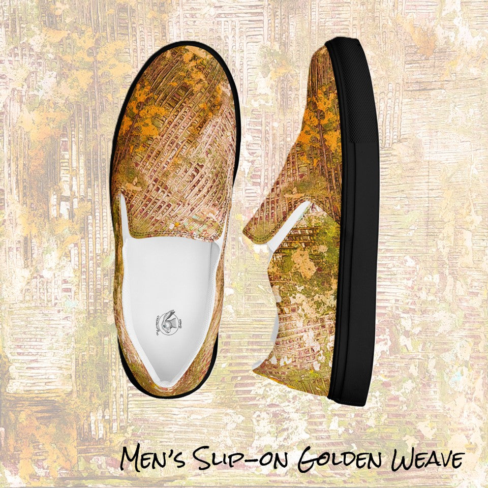 Men's slip on- Weave Golden