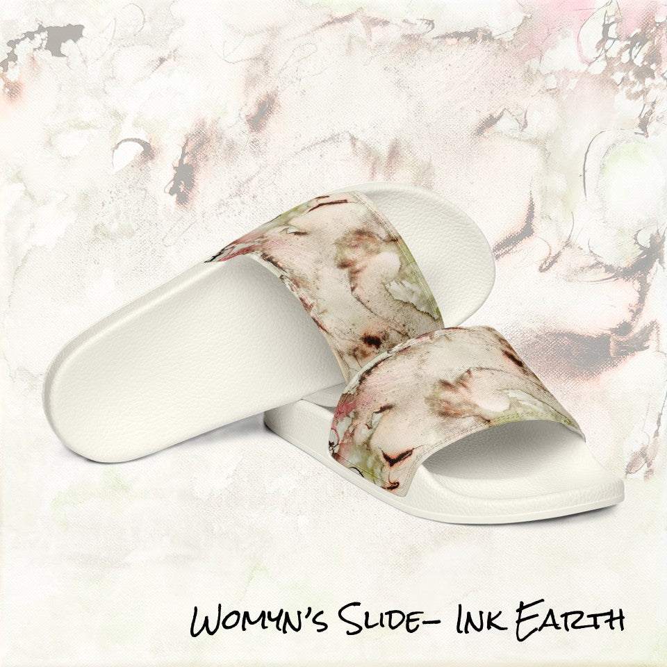 Womyn's slides- Ink Earth