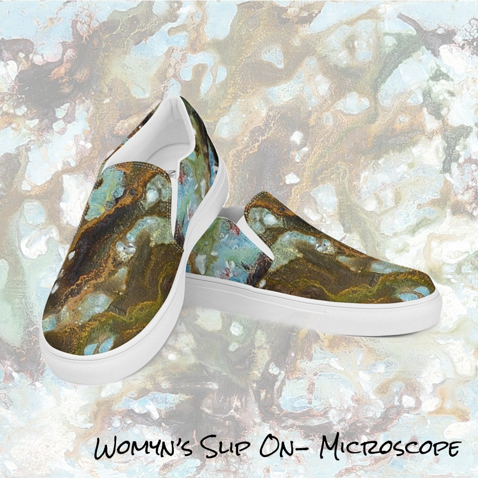 Womyn's Slip On- Microscope