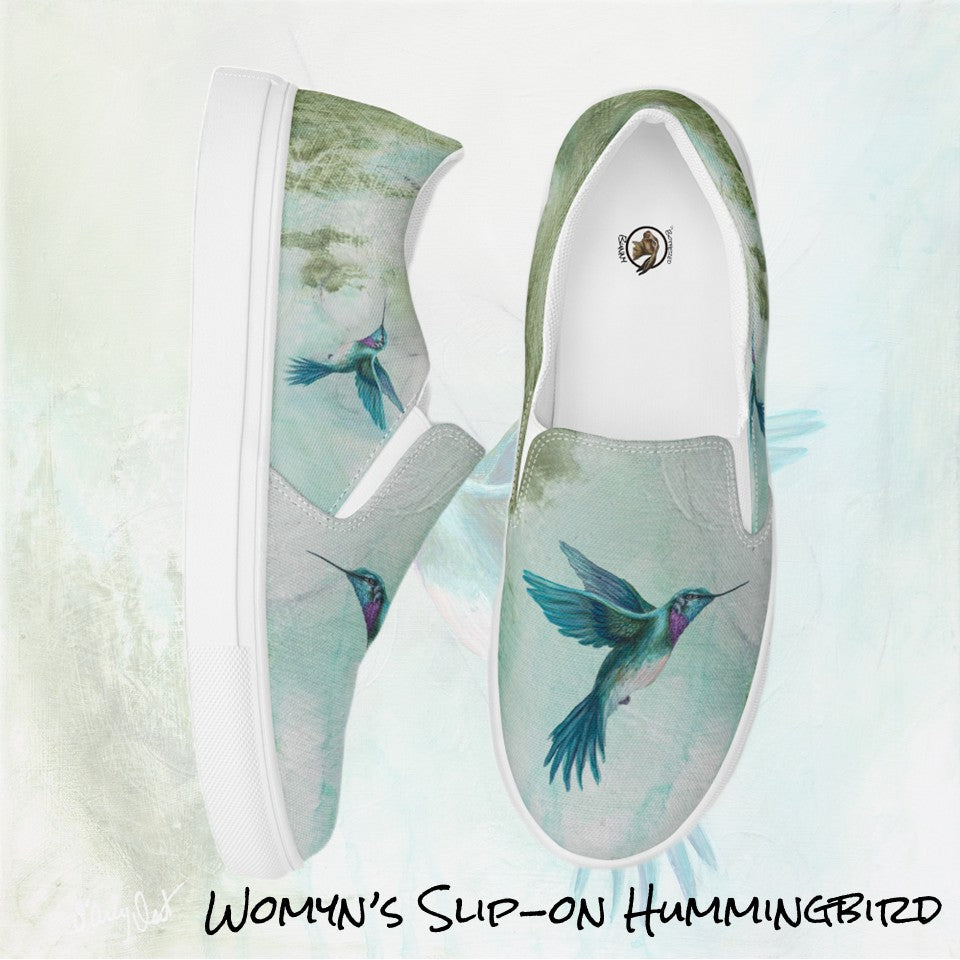 Womyn's Slip On- Hummingbird