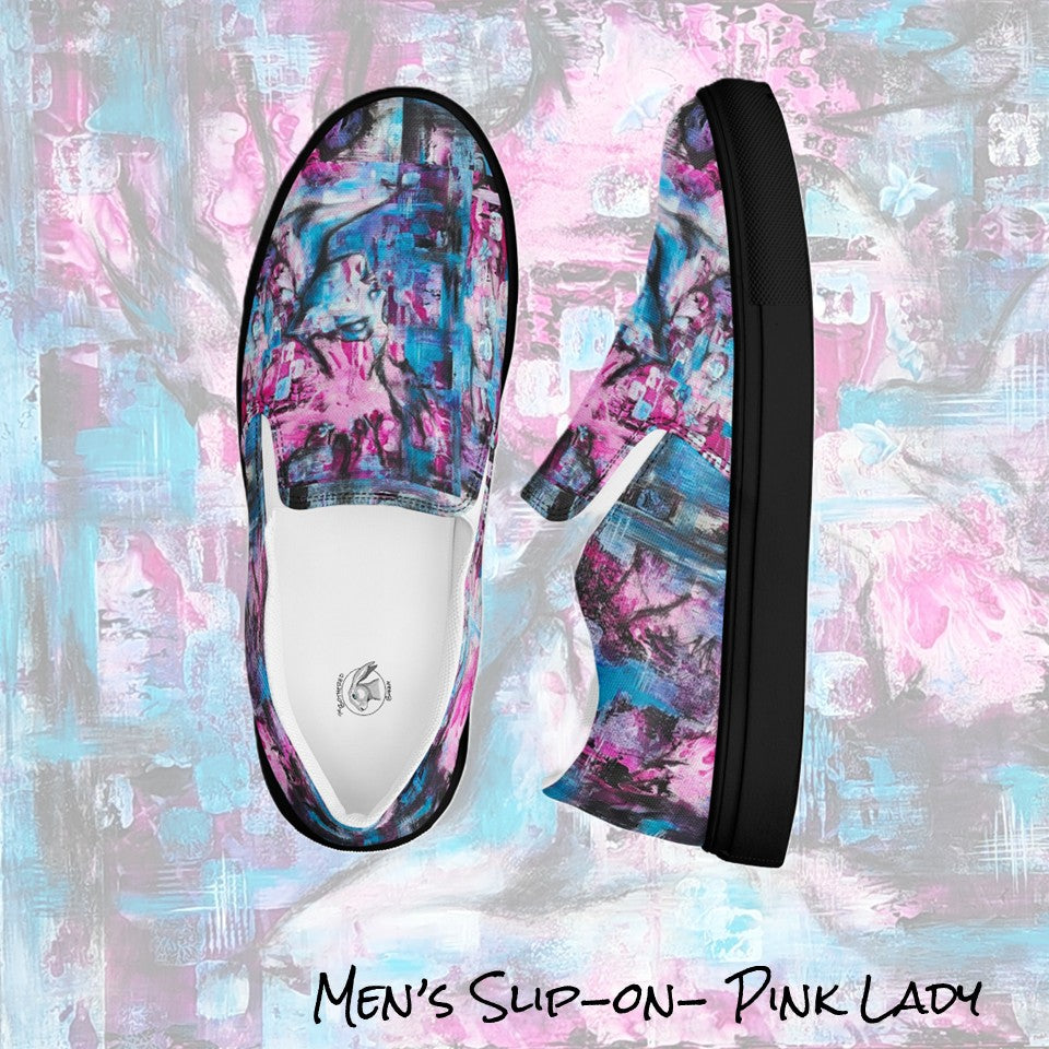 Men's slip on- Pink Lady