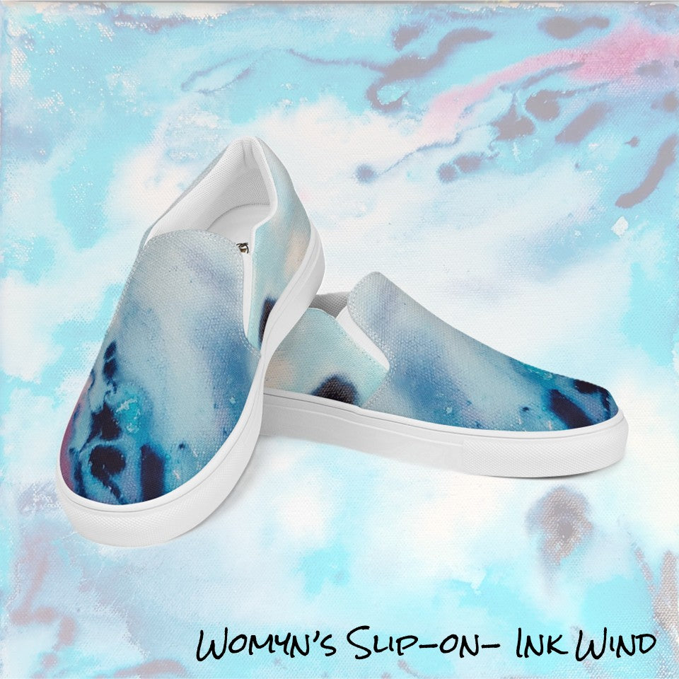 Womyn's Slip On- Ink Wind