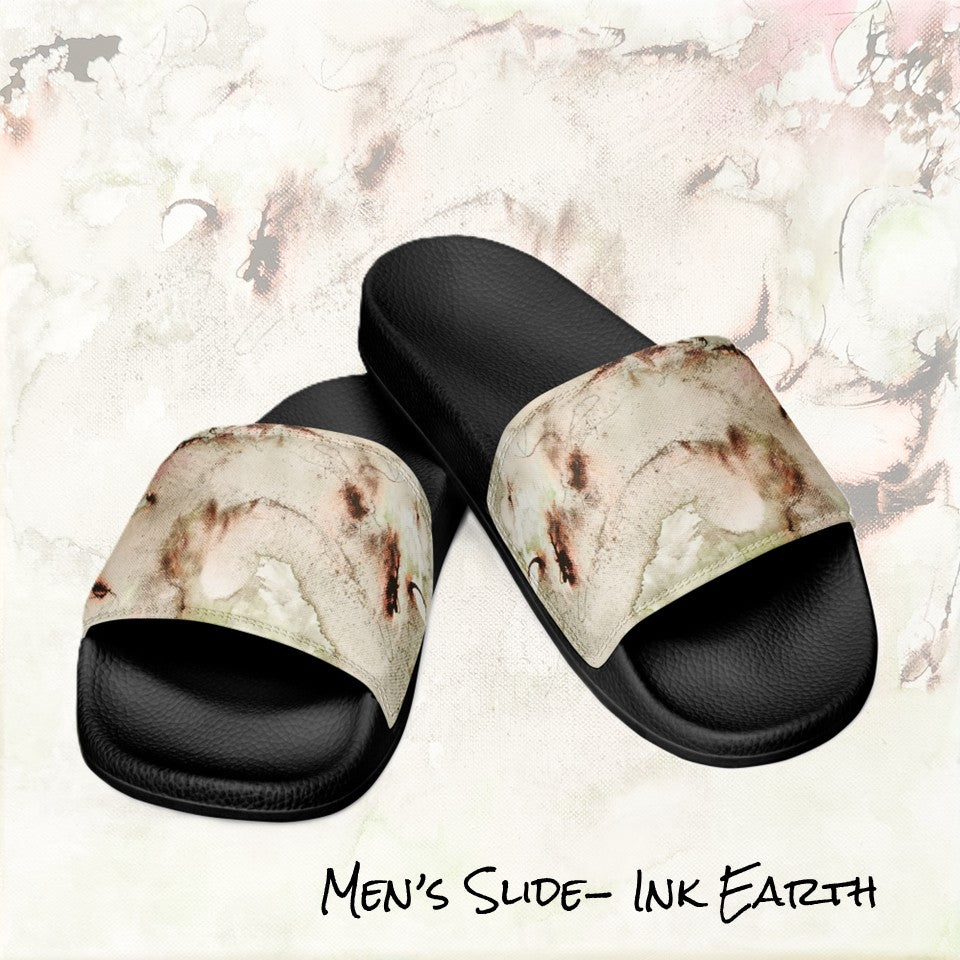 Men's slides- Ink Earth