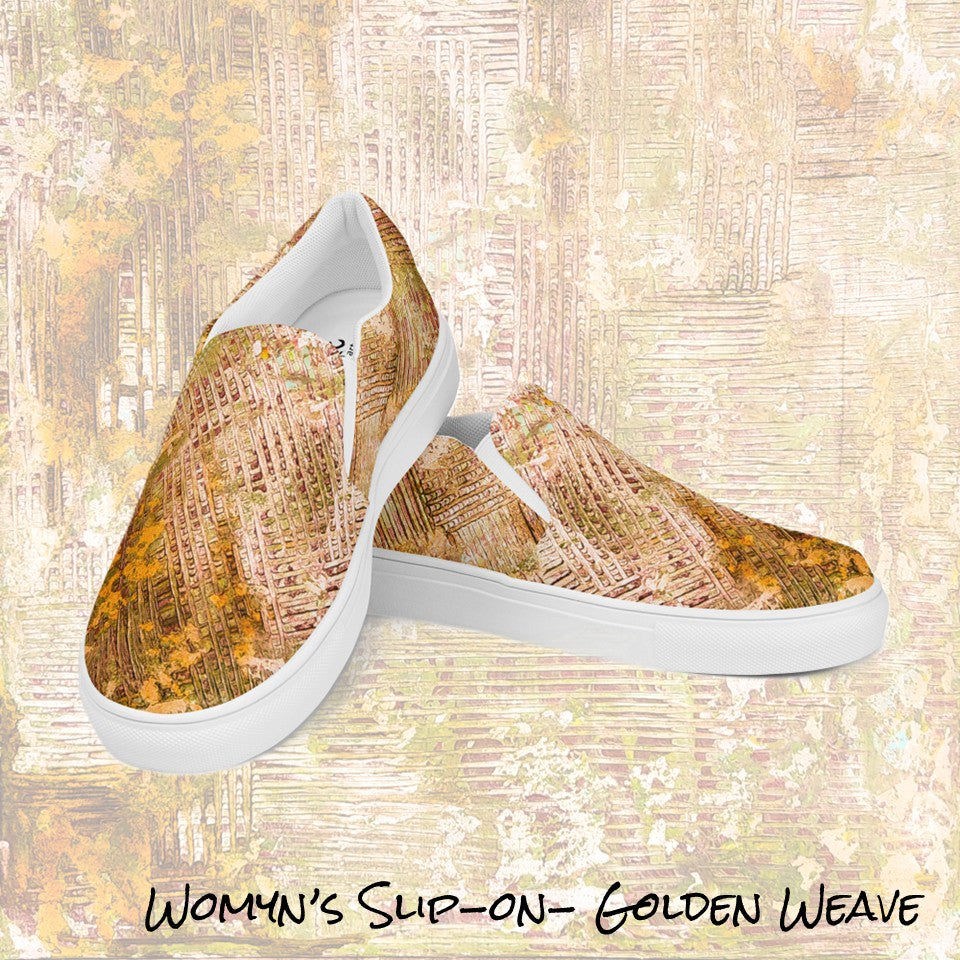Womyn's Slip On- Weave Golden